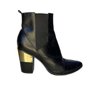 Rachel Zoe Gold Plated Ankle Boots